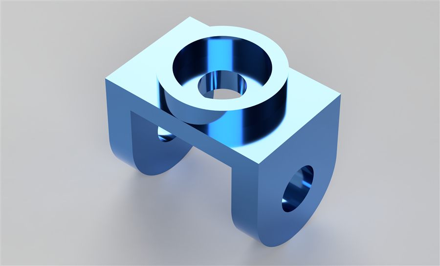 Bearing Block, Machined part