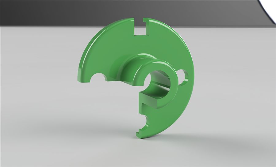 Slotted Flange Plate, Machined part